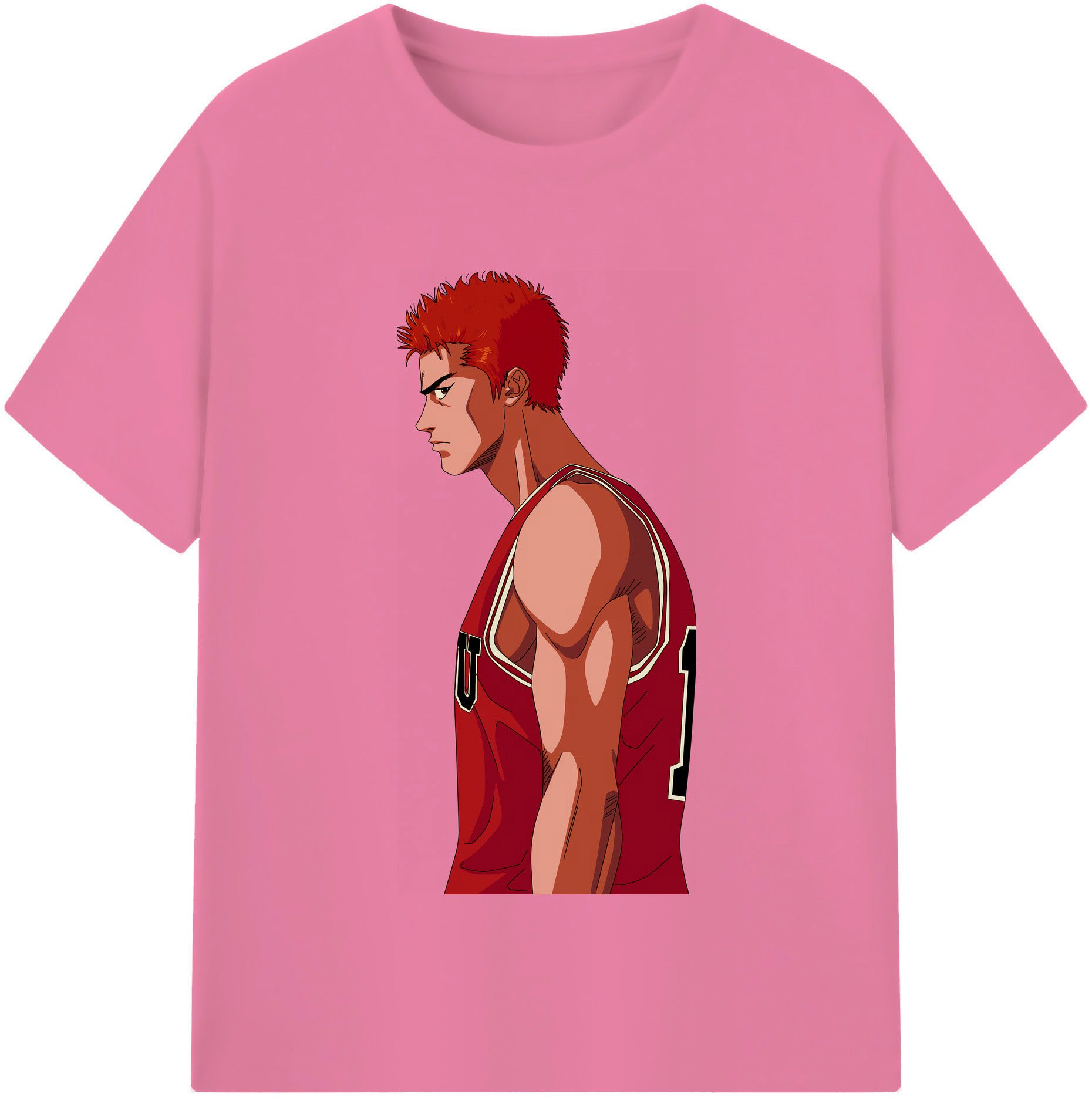SLAM DUNK／スラムダンク 綿100％半袖Tシャツ（フロントプリント）